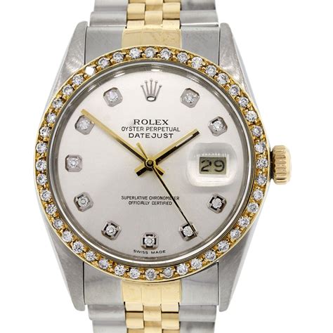 rolex datejust model 16013|Rolex Datejust 16013 diamond bezel.